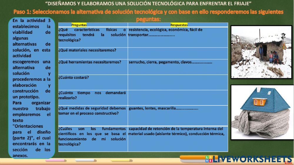 Diseñamos y elaboramos una solución tecnológica para el friaje