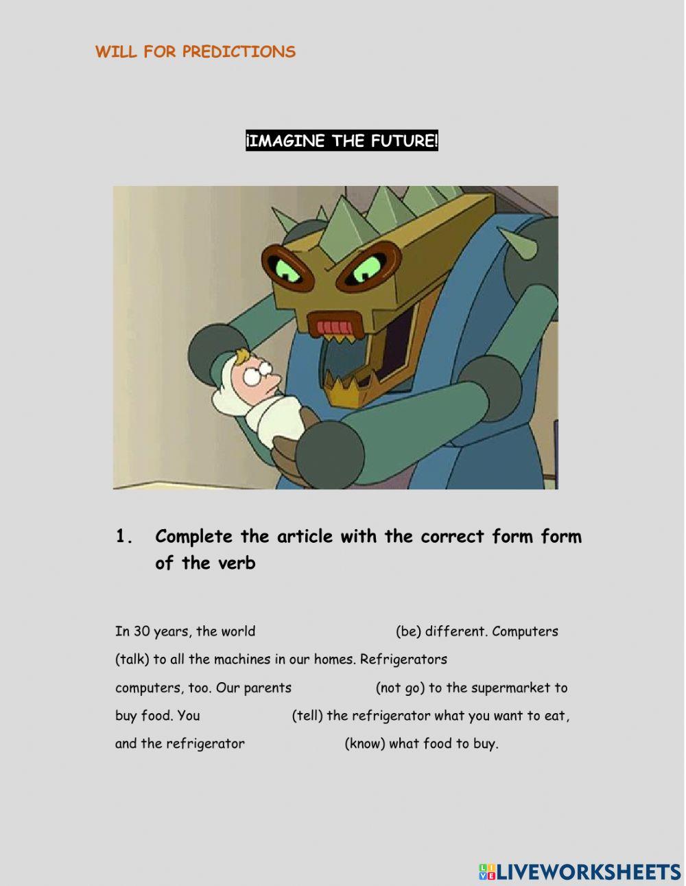 Predictions with future