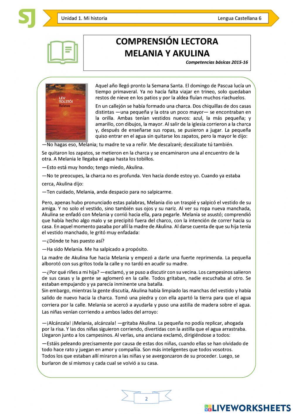 T1 6º Compr. escrita