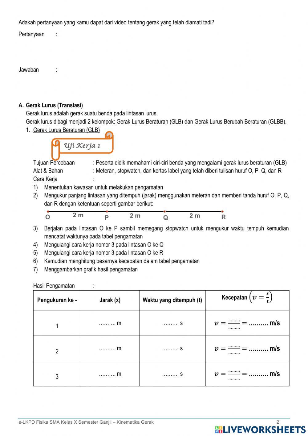 Kinematika gerak (glb)