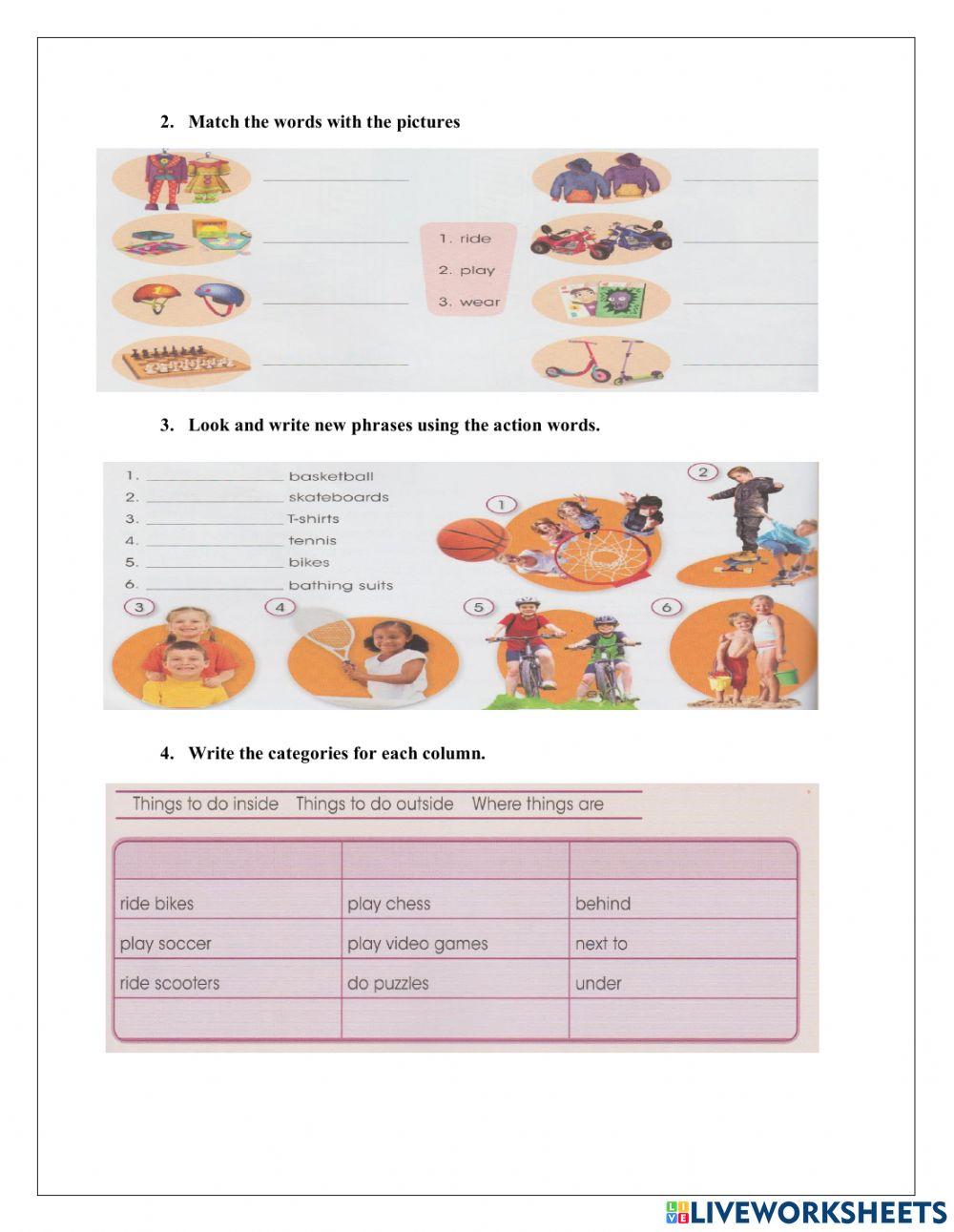 INGLÉS- Cuestionario examen de septiembre. Cuarto Grado 2020