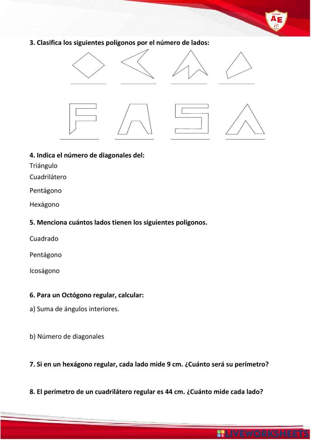 Poligonos 5to primaria