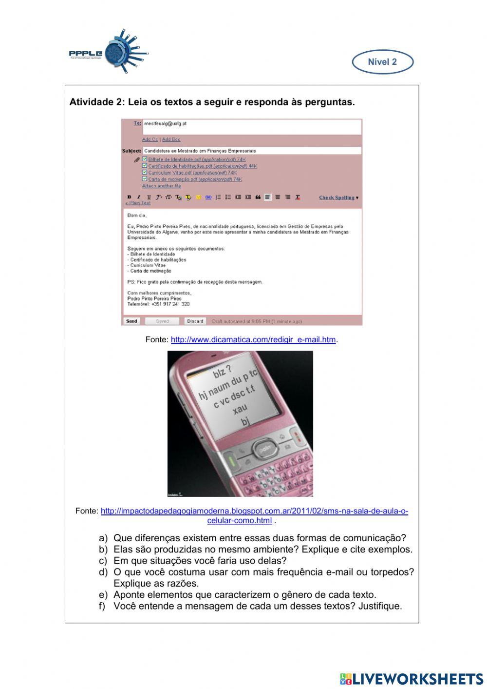 Interação com o universo tecnológico