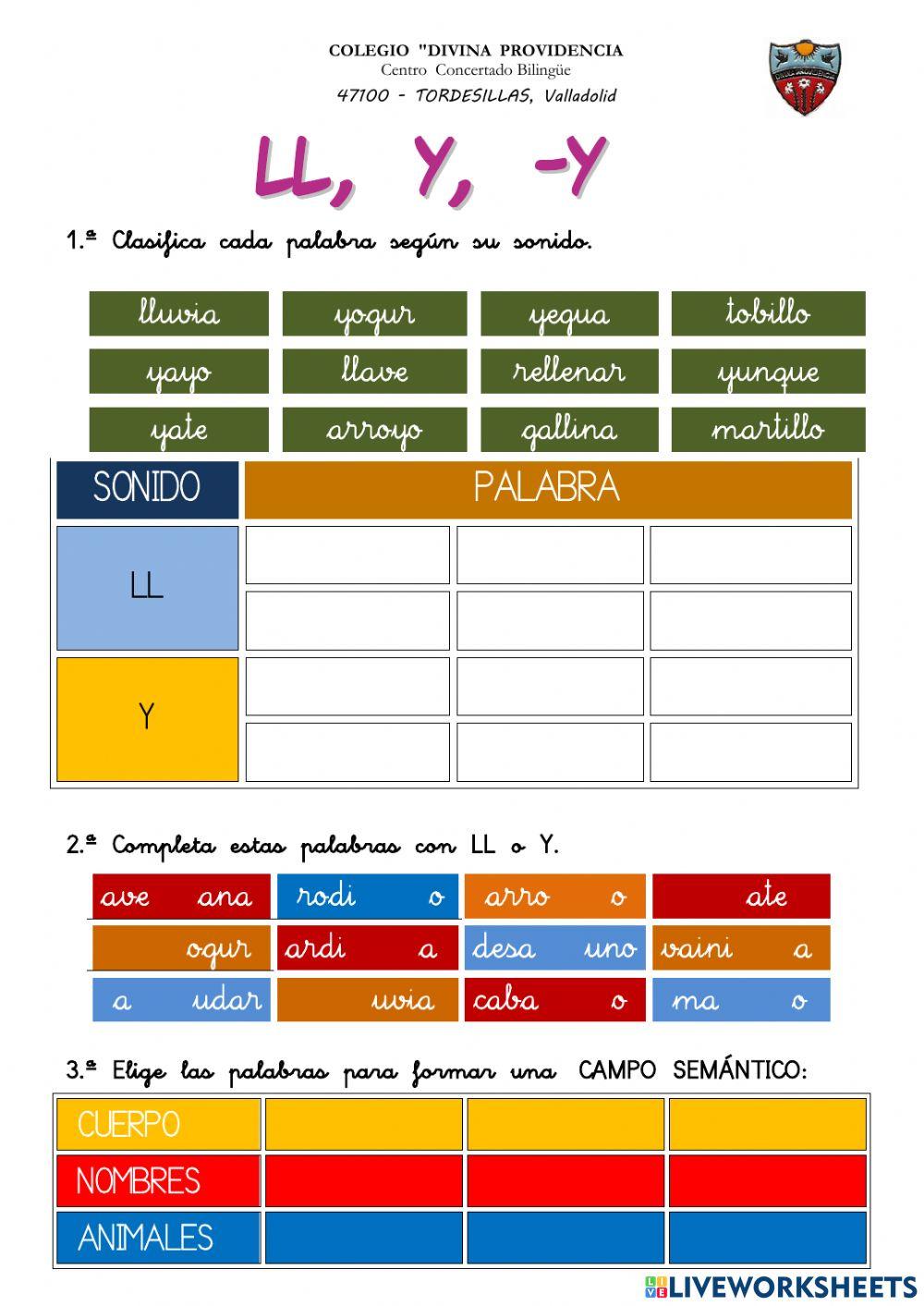 04 ortografía ll, y, -y