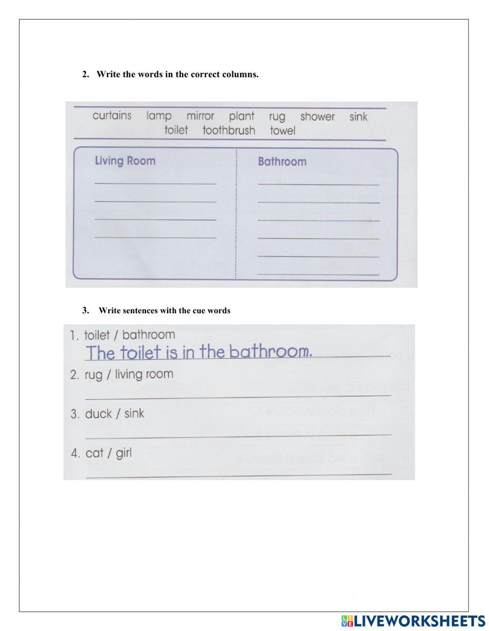 INGLÉS- Cuestionario examen de septiembre. Primero Grado 2020