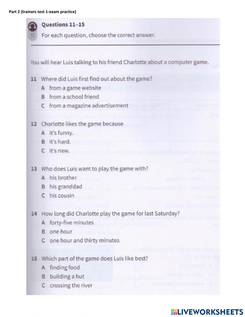 Ket final test - unit 2