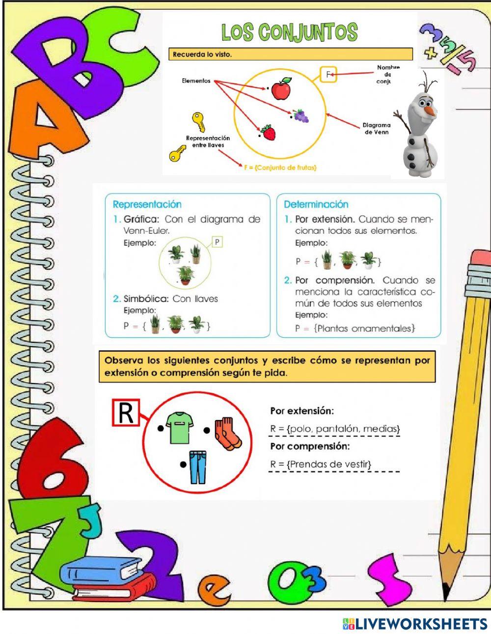 Determinación de conjuntos