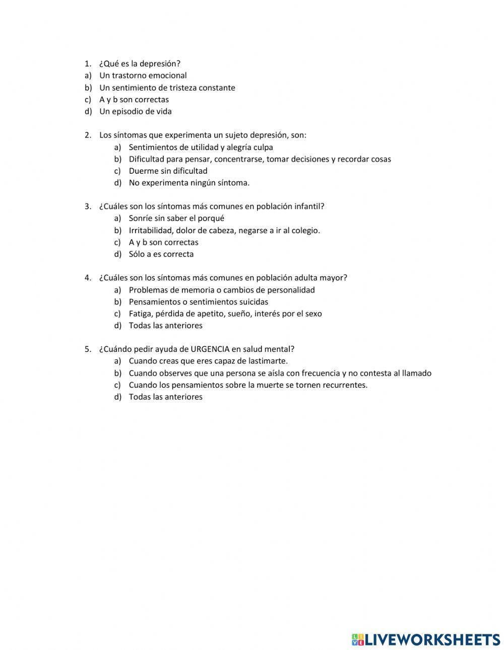 Aprende a identificar la DEPRESIÓN