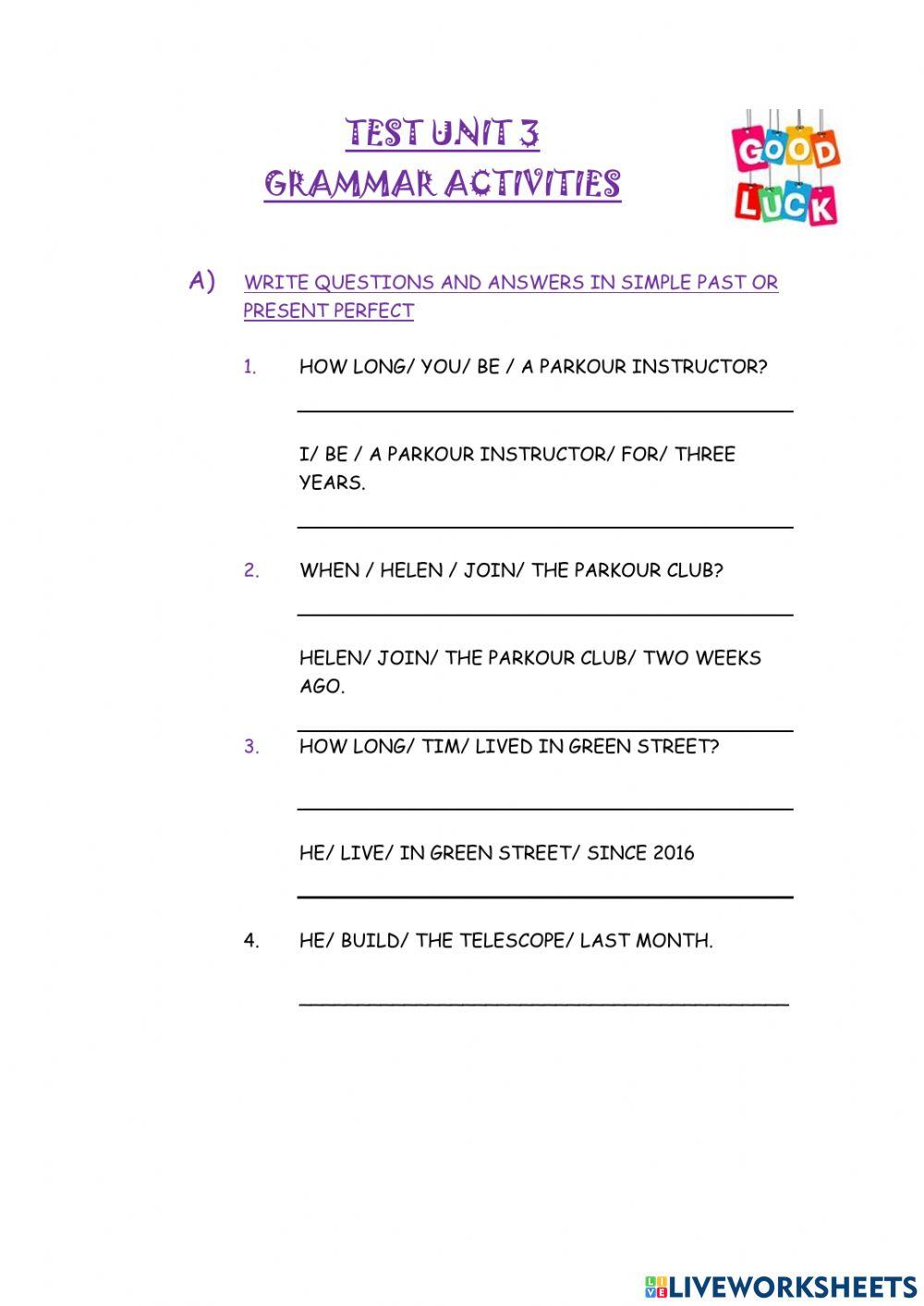 Present perfect vs simple past
