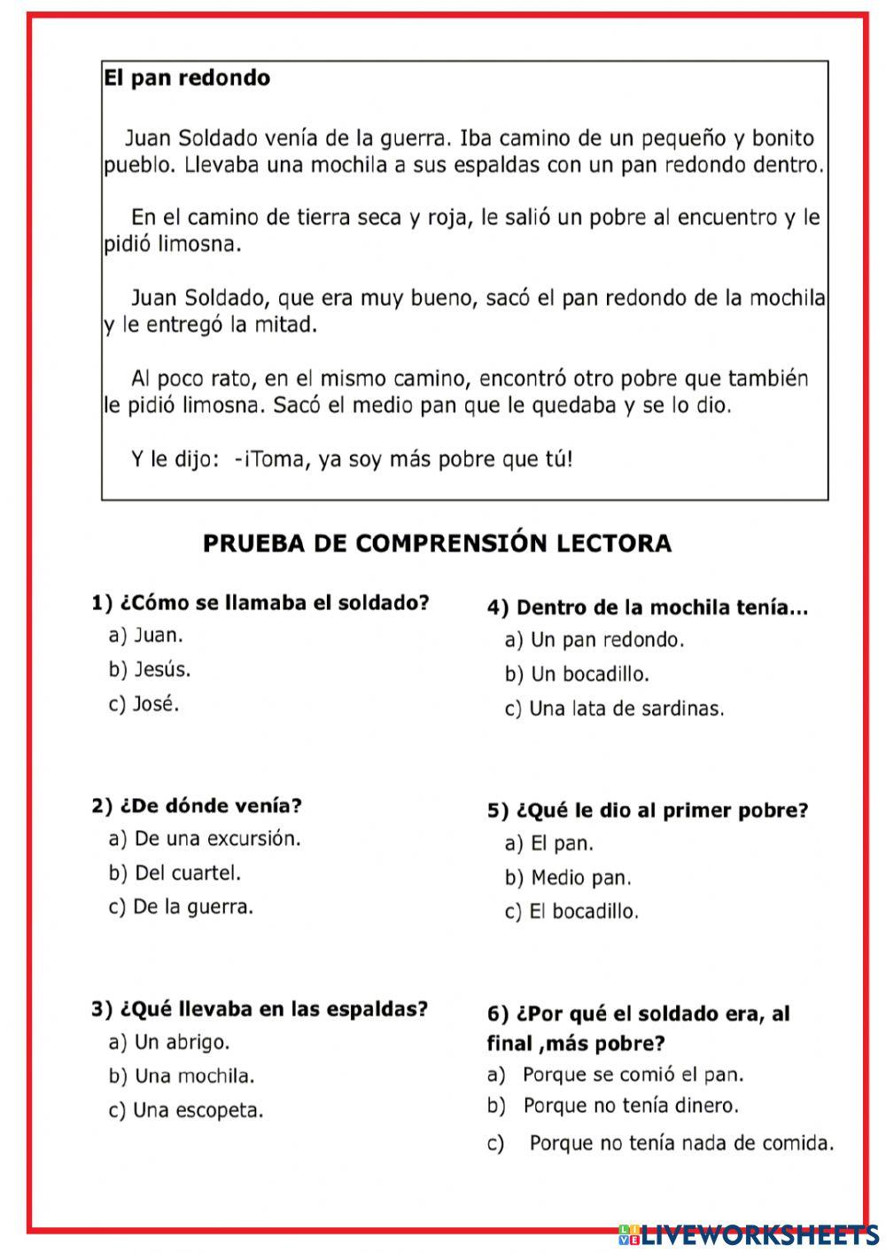 Comprensión lectora