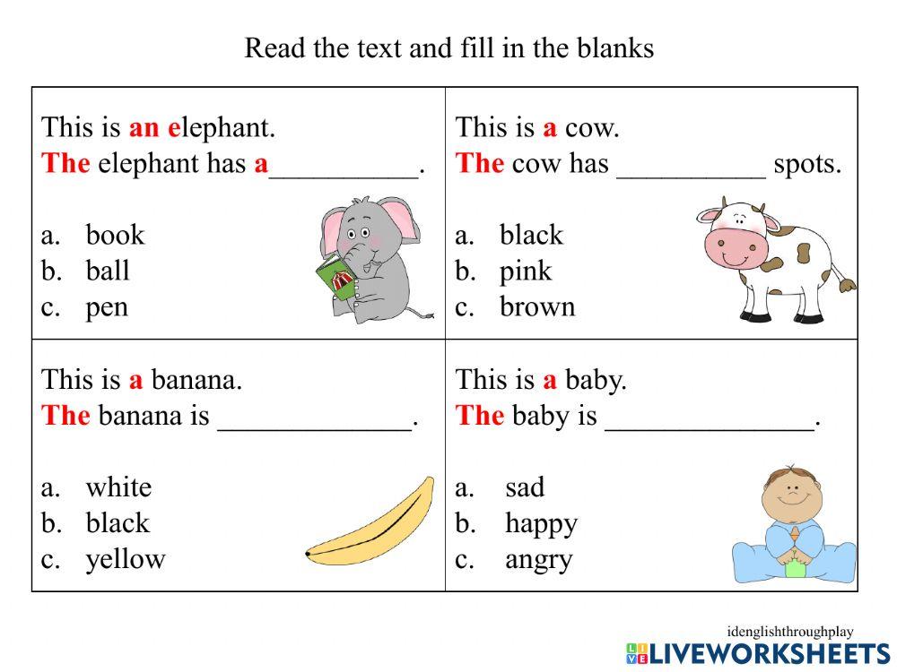 Articles :A - An-The