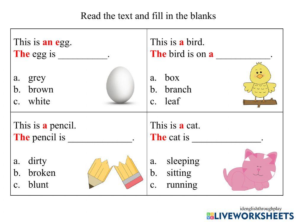 Articles :A - An-The