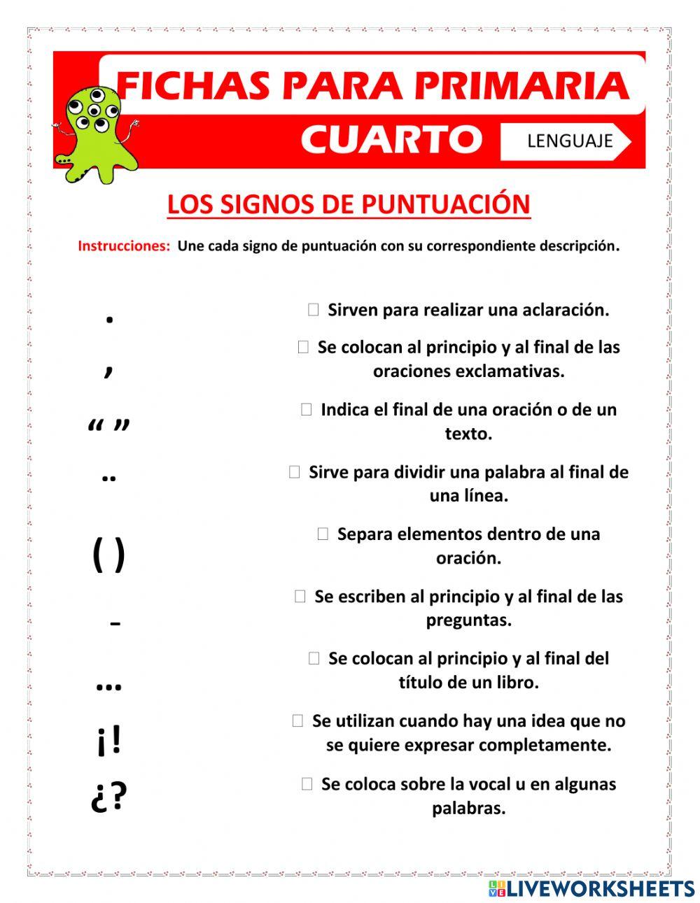 Signos de puntuación