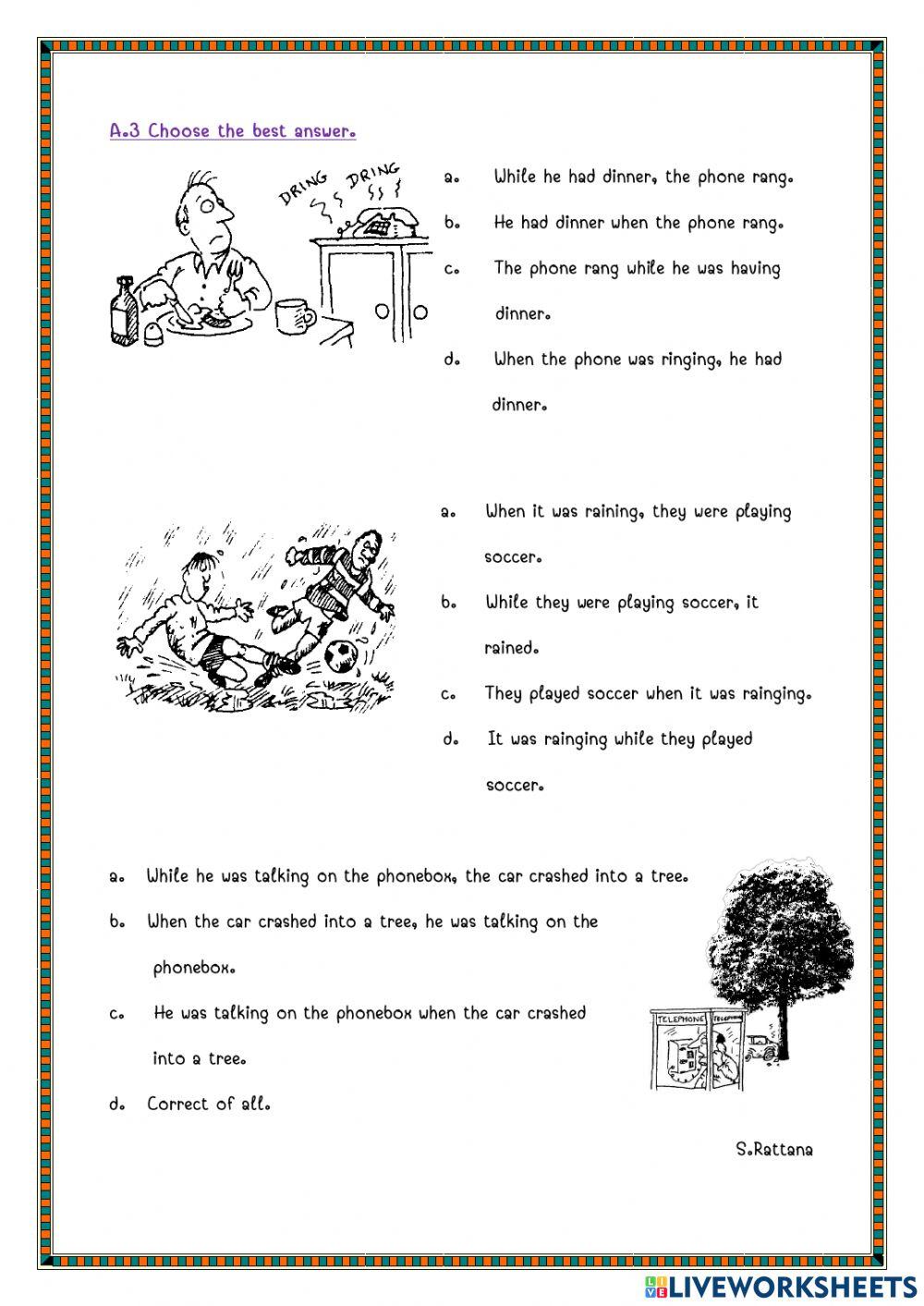 Past Simple & Past Continuous Tense
