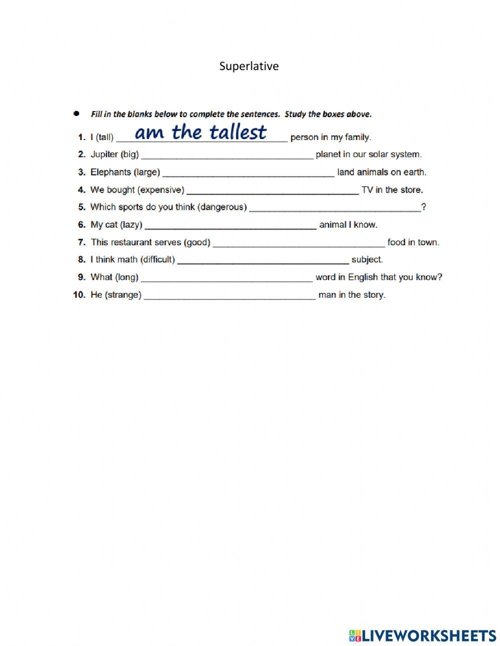 Worksheet 3 Online Exercise For Live Worksheets Worksheet 3 Online Exercise For Live Worksheets