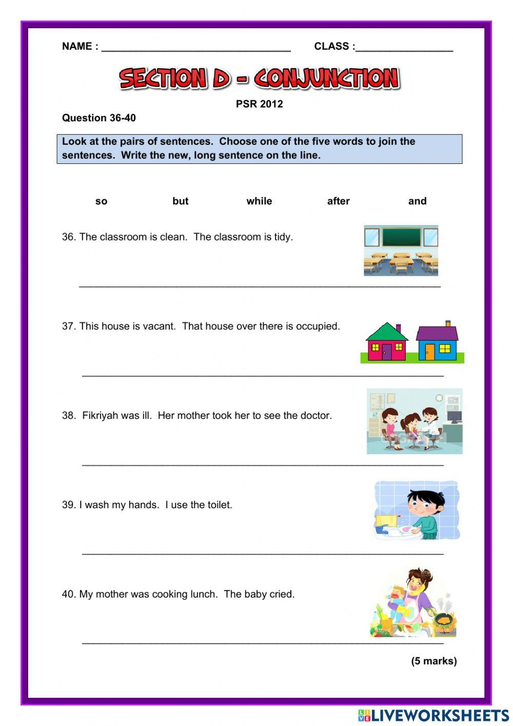 Section D Conjunction PSR 2012