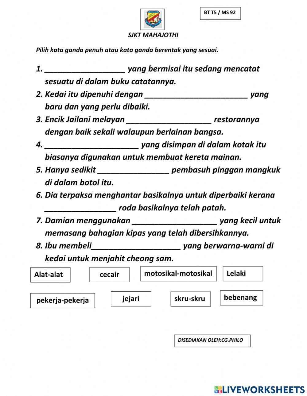 B. Melayu B. Melayu