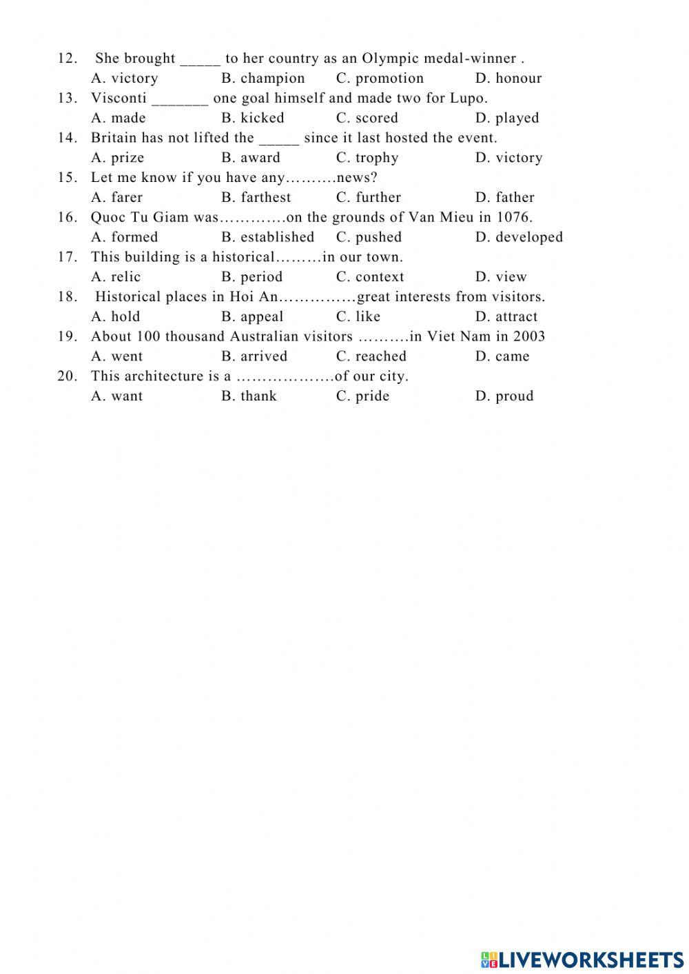 ENGLISH 11 - PERIOD 2 - REVISION 2- WORD -FORMATION