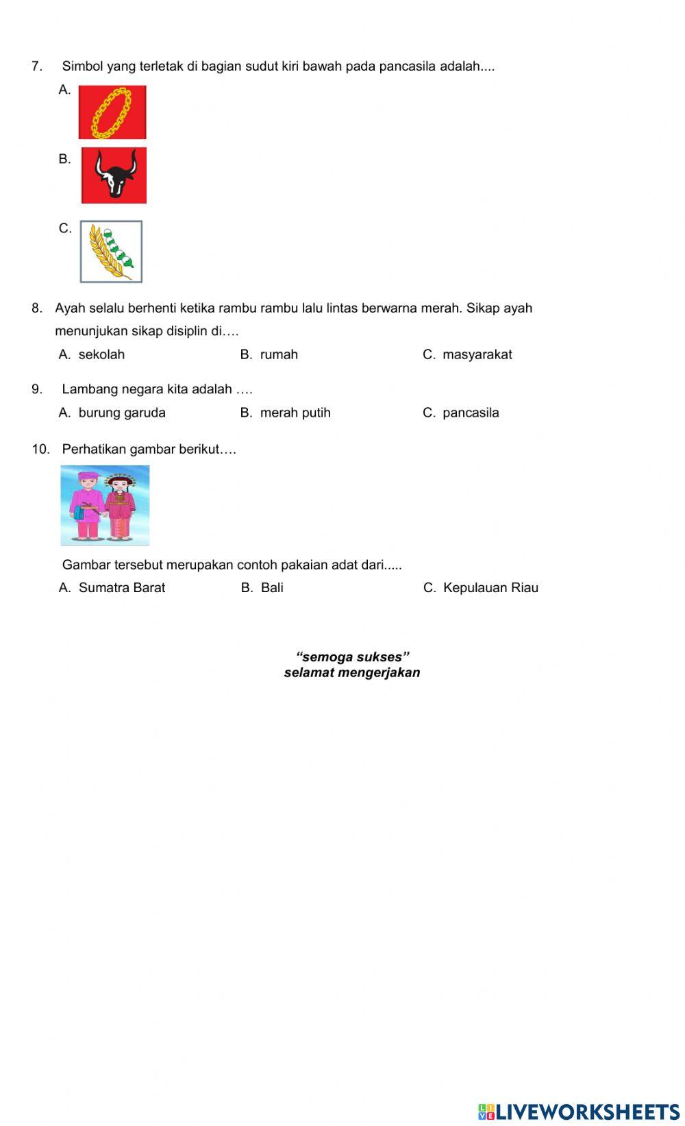 Penilaian Harian II PKN