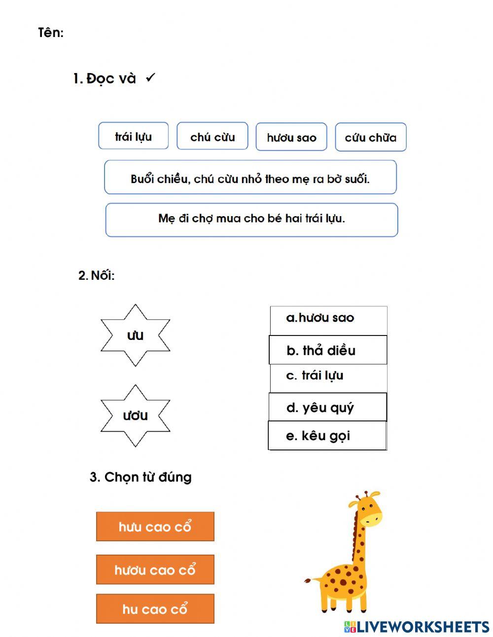 Bai on tap van uu uou