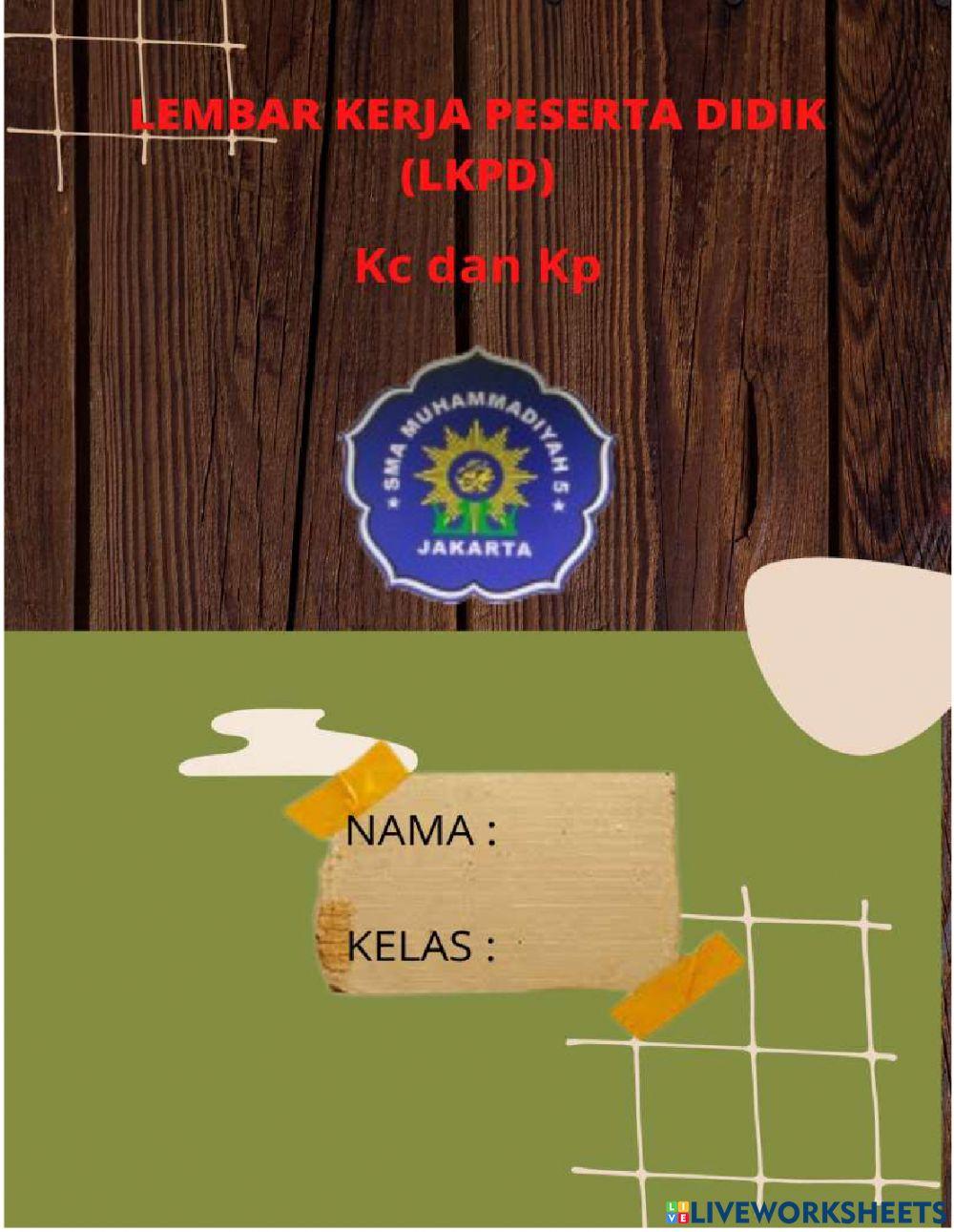 Keseimbangan kimia Kc dan Kp