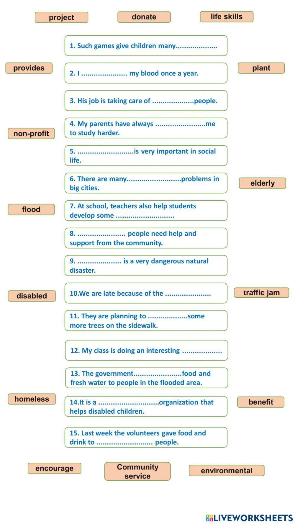 Vocab test of unit 3