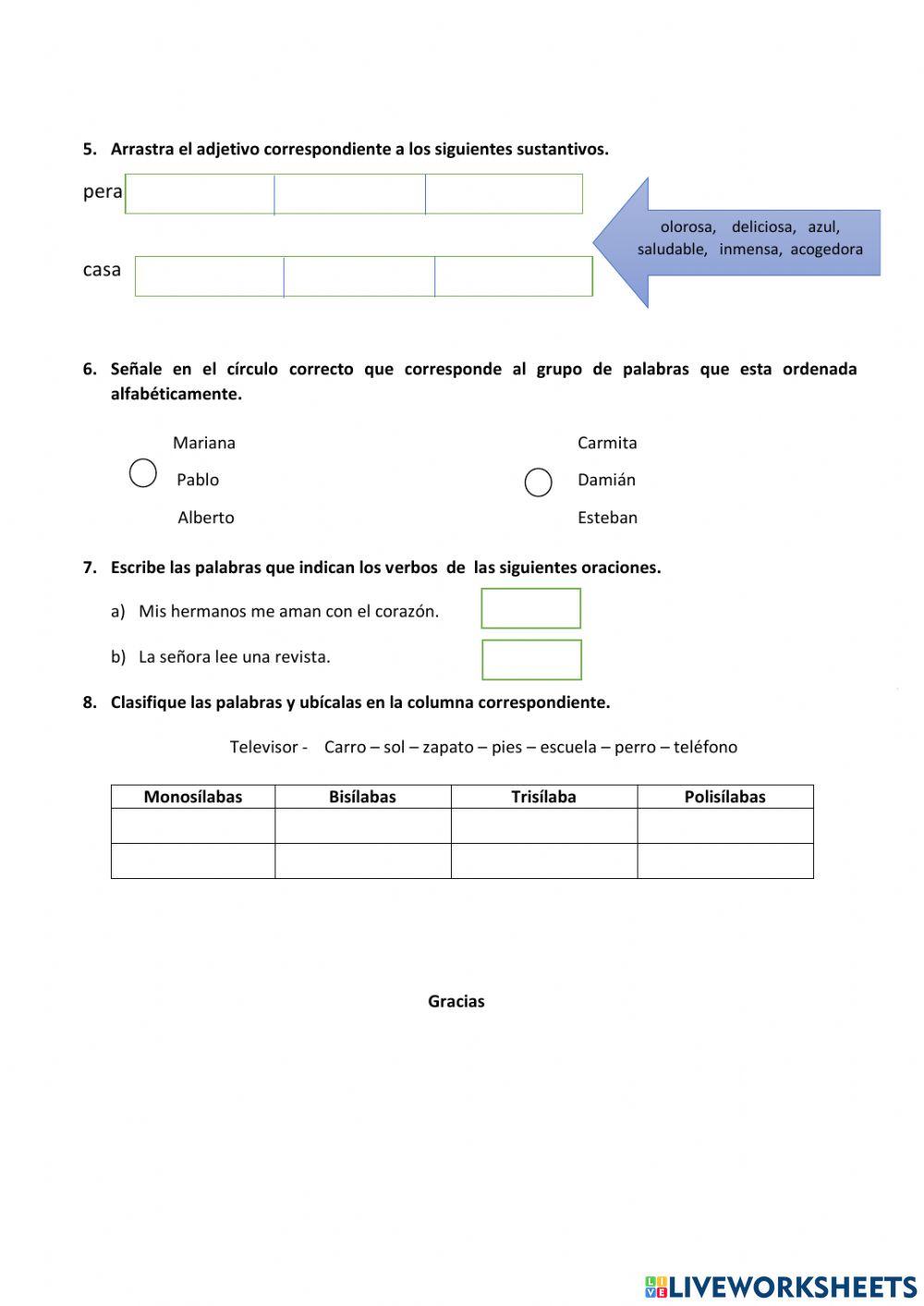 Diagnóstico lengua y literatura