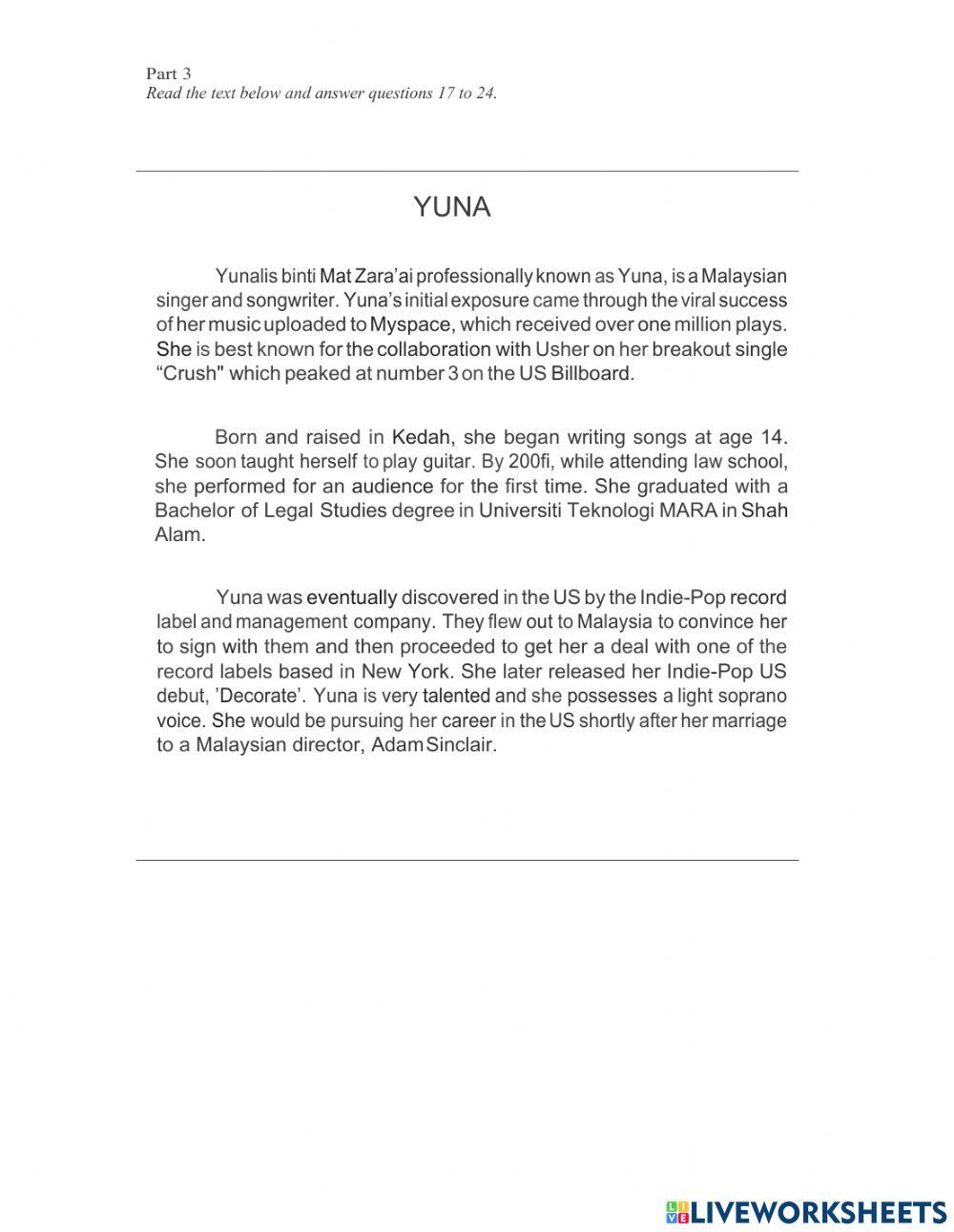 English test 2 form 2