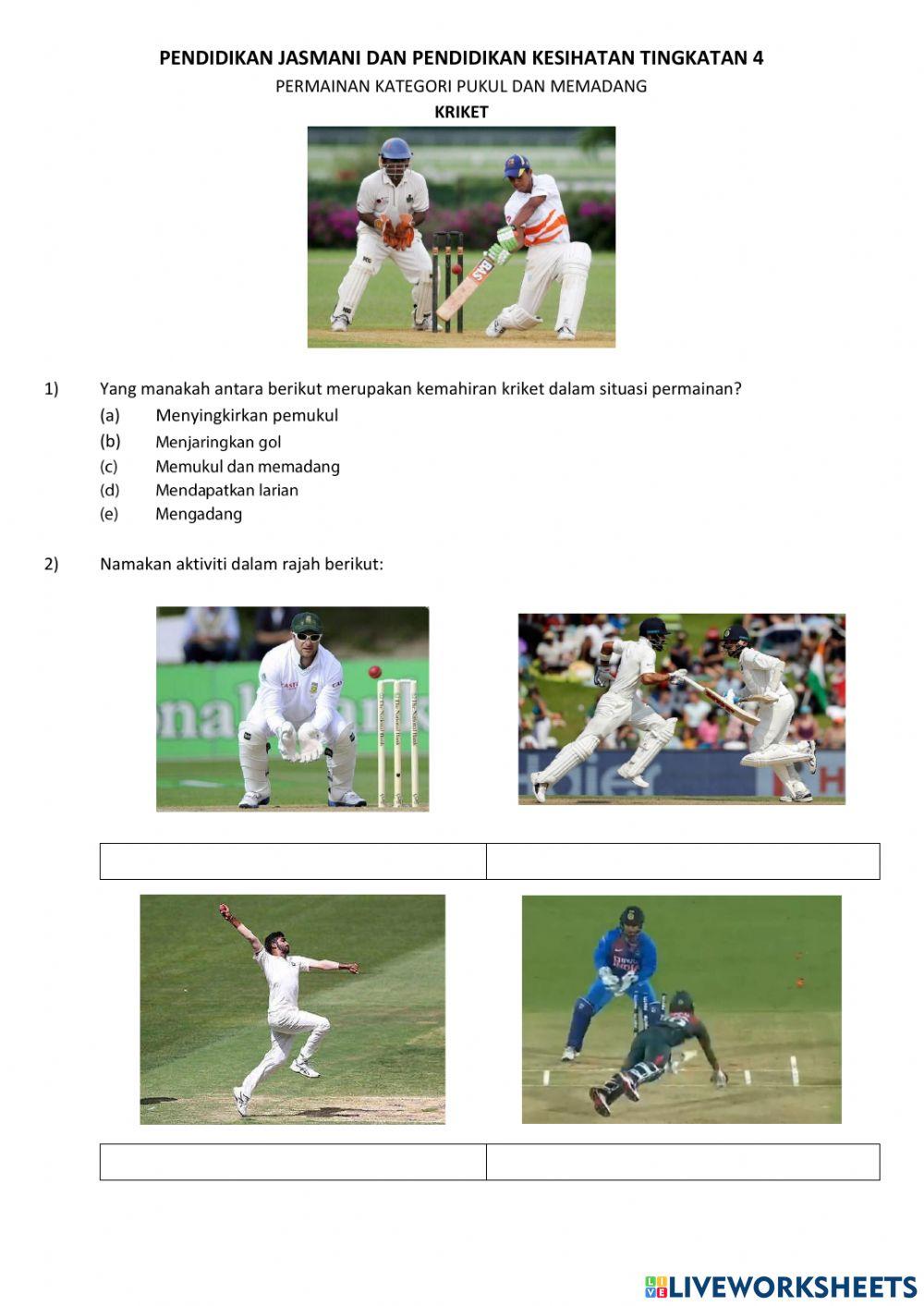 Kriket - PJK Tingkatan 4