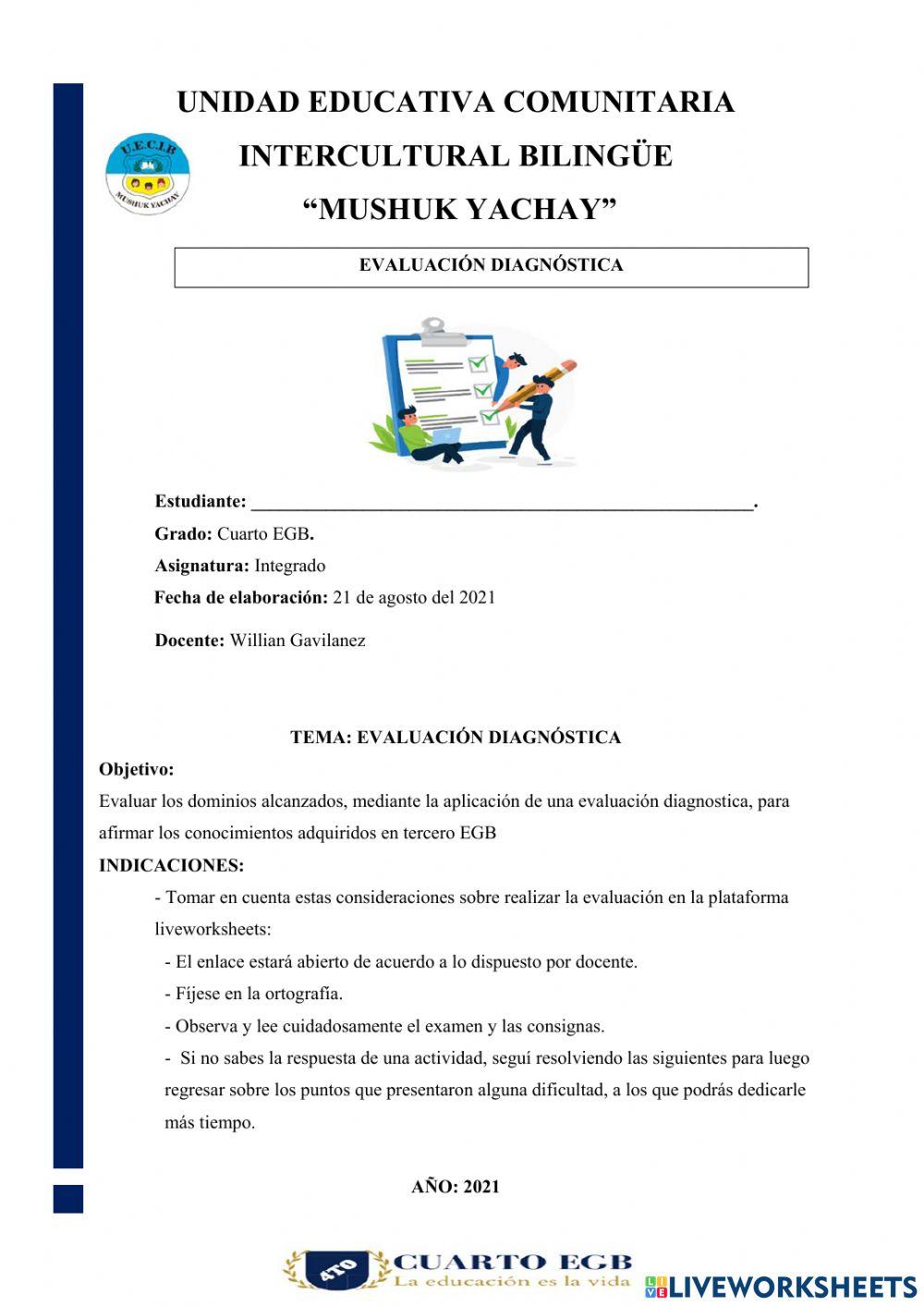 Eva diagnostica m y ll