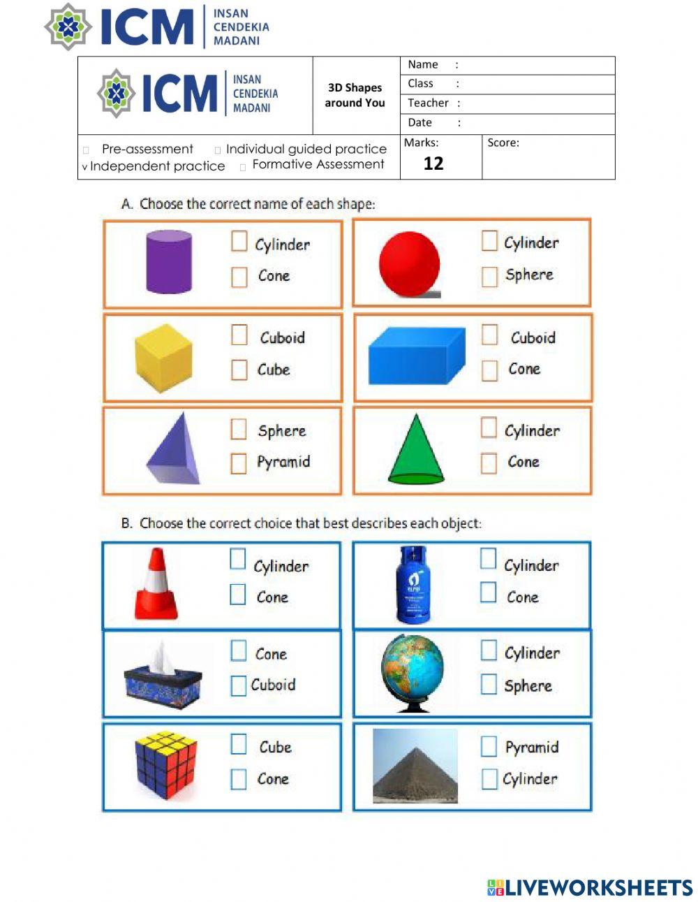 WS 3D Shapes around You WS 3D Shapes around You