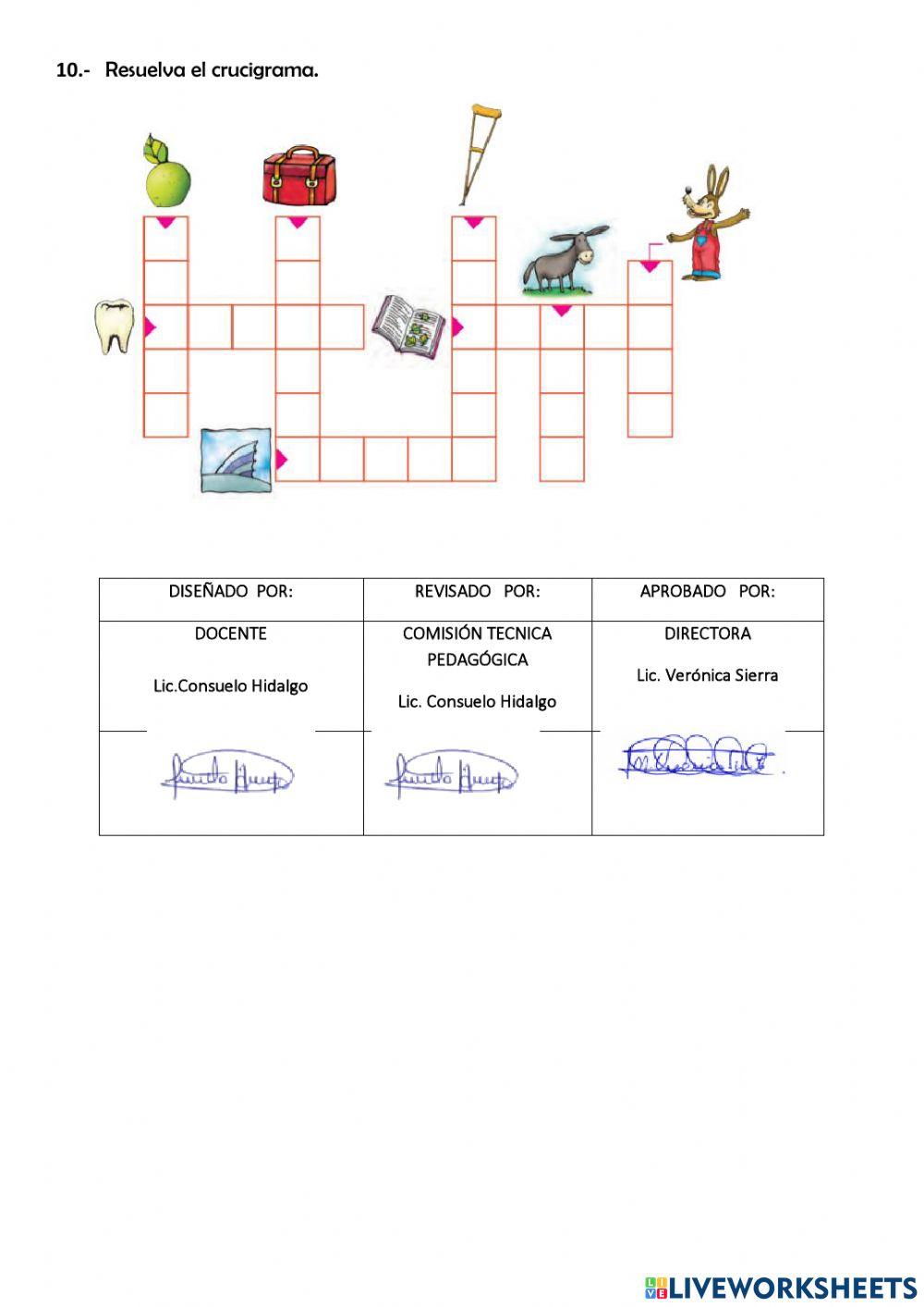 Evaluación diagnostico tercer año 2021-2022