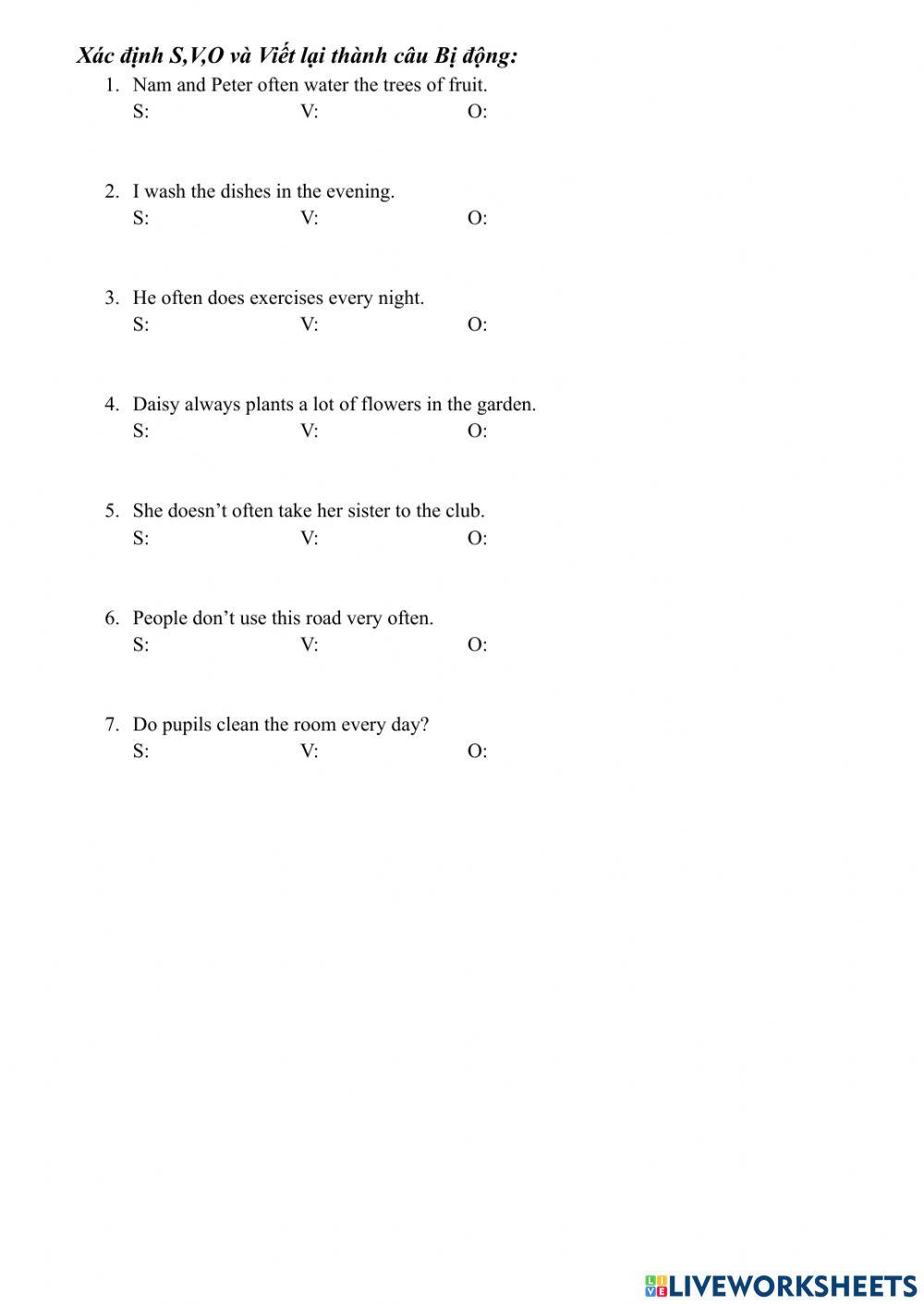 Passive voice Simple present (4)