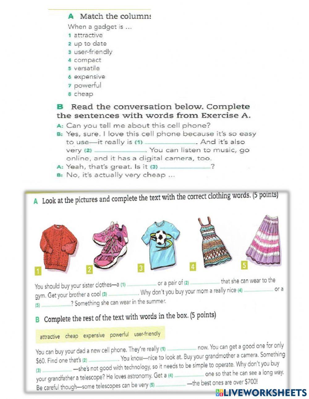 Wrap-up unit 8 online exercise for | Live Worksheets