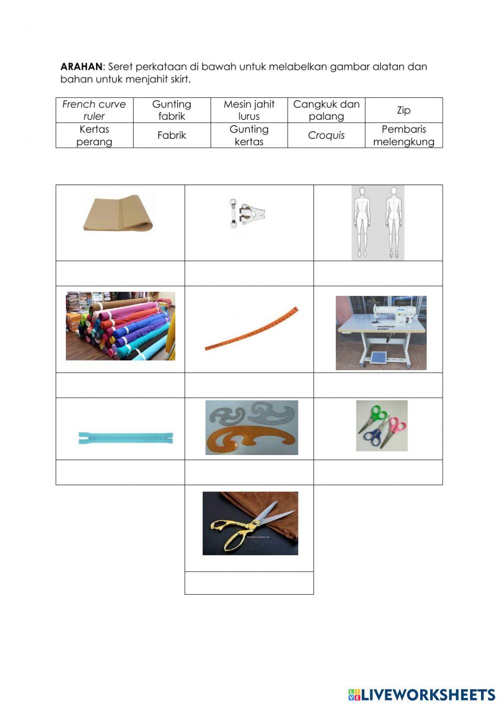 Menjahit Skirt - Latihan 1