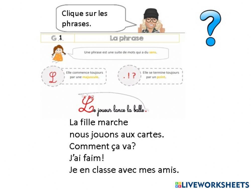 Grammaire phrase teacher geraldine 2