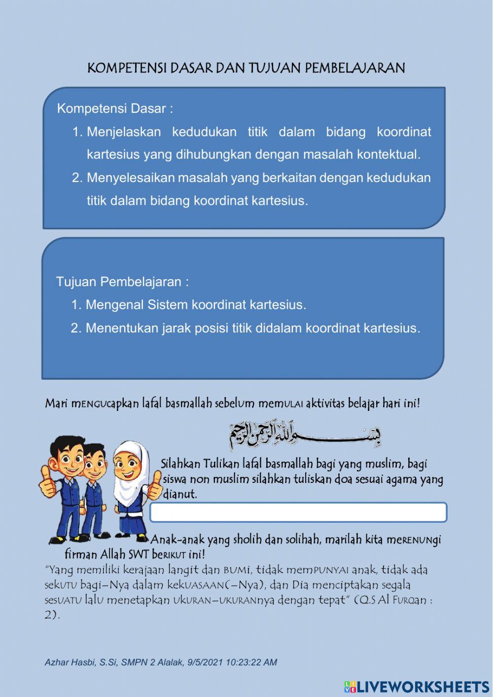 2. Koor Kartesius T2