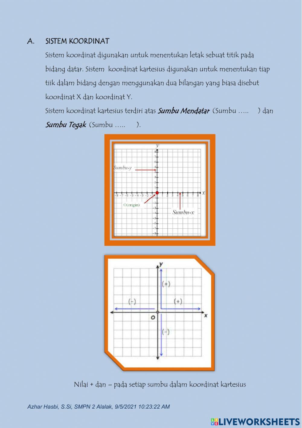 2. Koor Kartesius T2