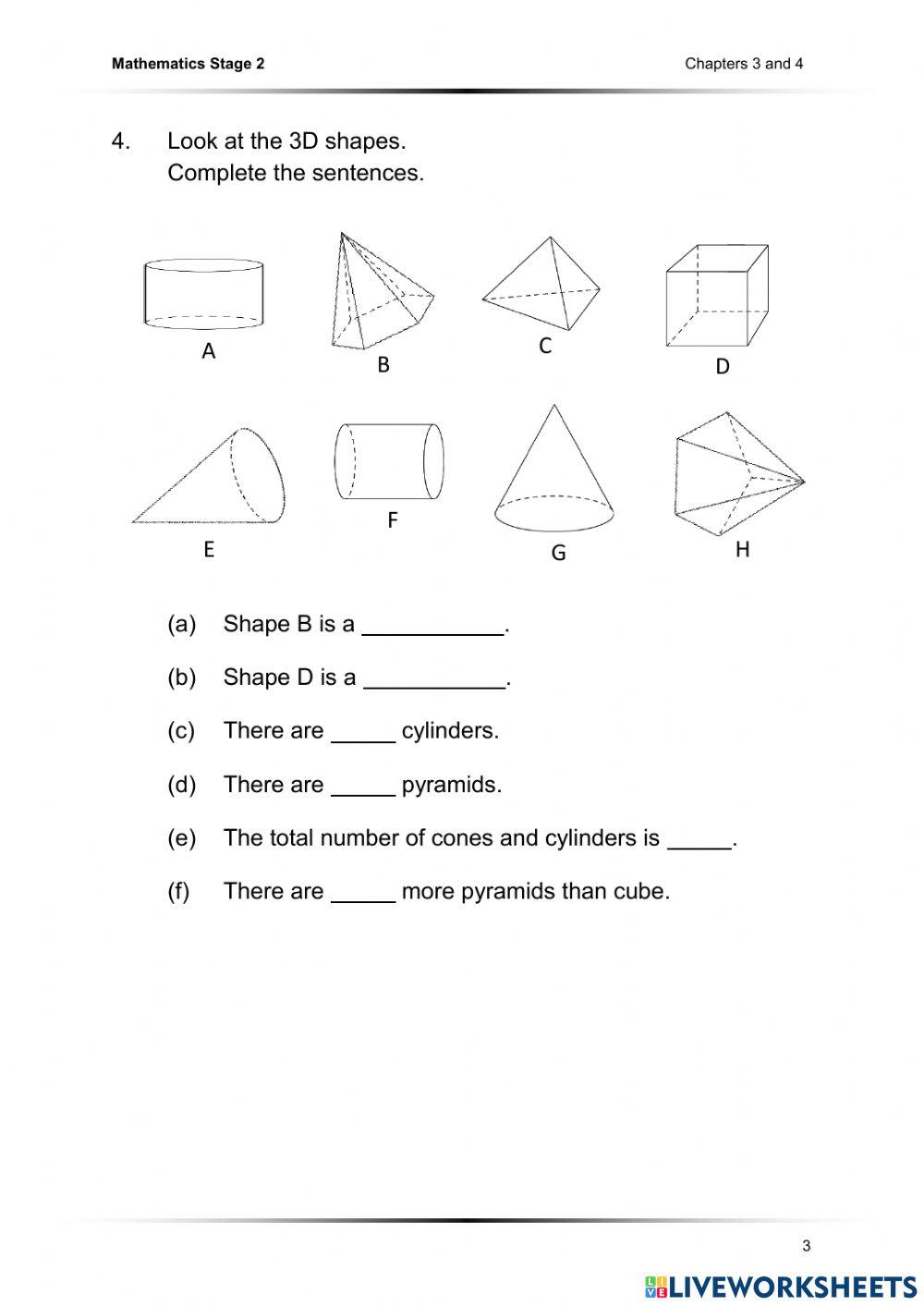 Assessment of 2D and 3D Shapes