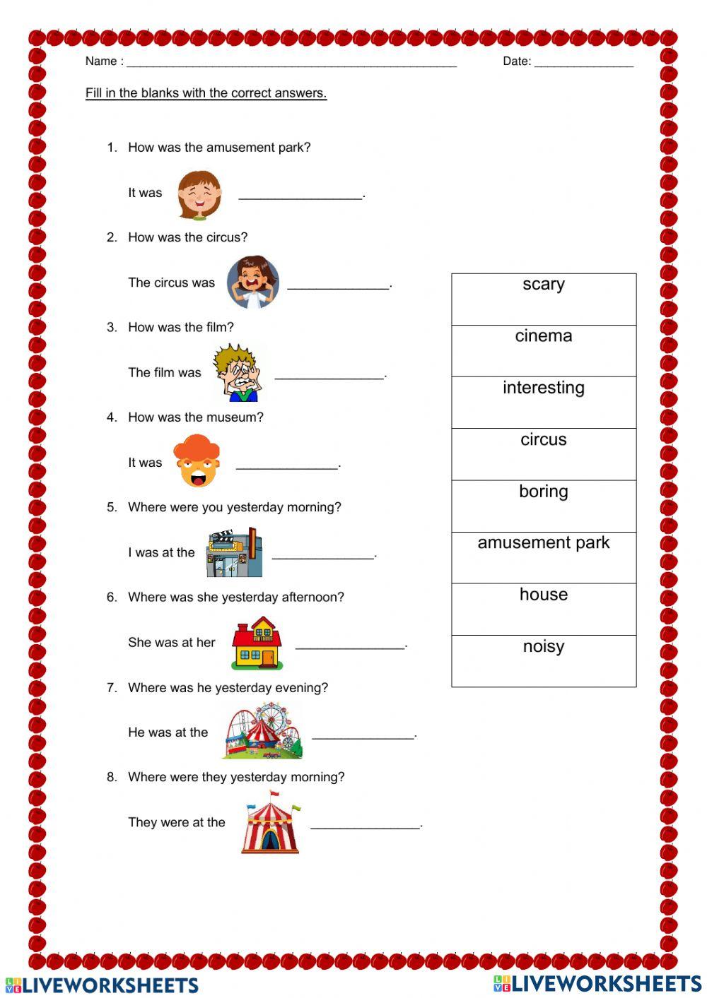 Unit 9 Where were you yesterday page 80