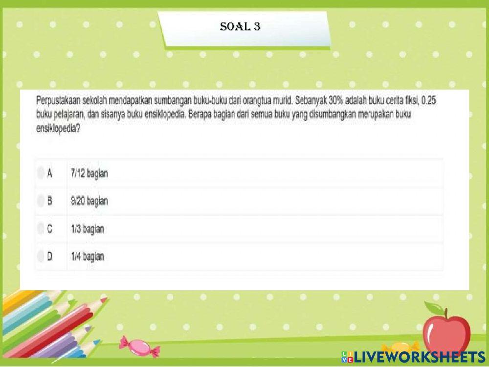 Akm numerasi level 1 bagian 2