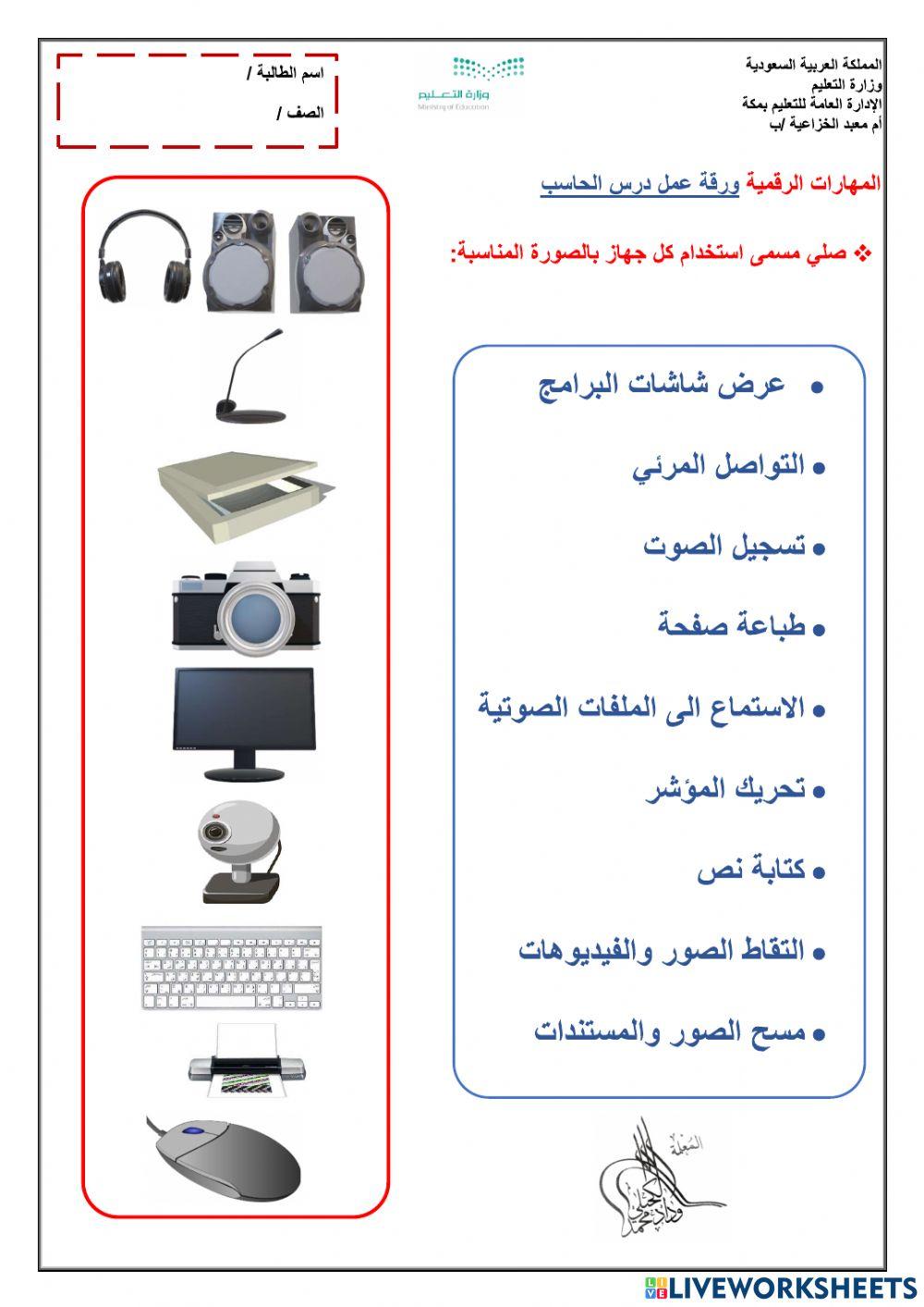 استخدامات الاجهزة الملحقة