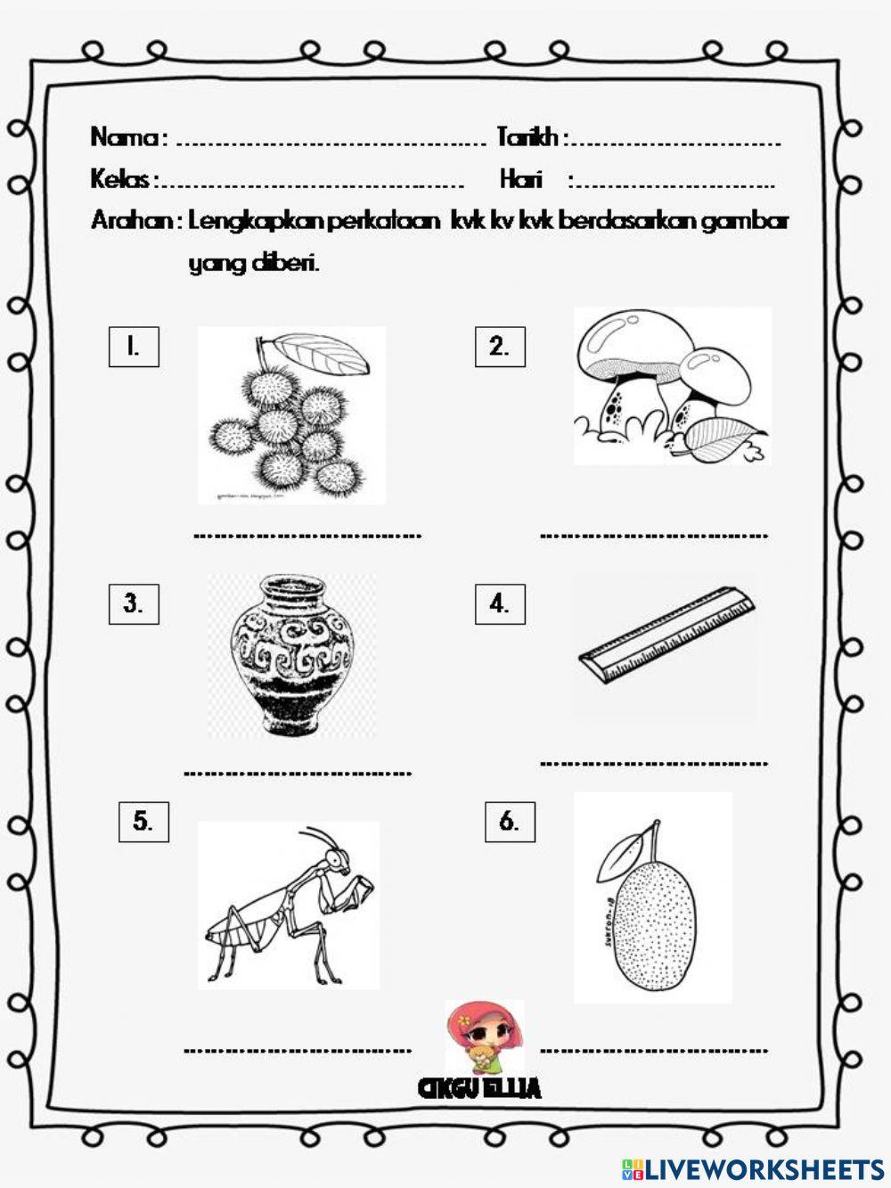 Perkataan kvk kv kvk