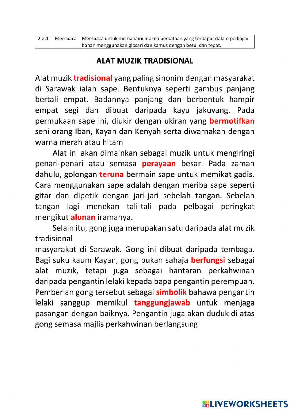 2.2.1. Alat Muzik Tradisional