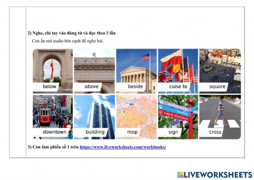 Phiếu giao bài Tiếng Anh tuần từ 06 đến 10.9