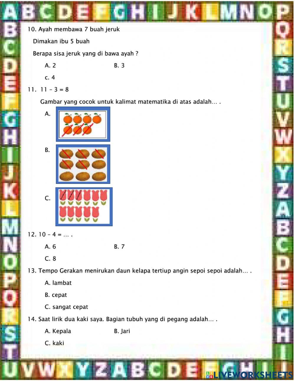 Ulangan harian tema 2 st 2