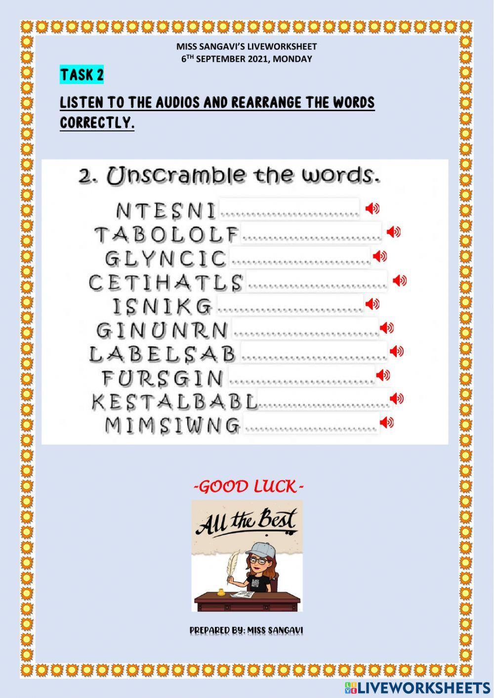 Unit 6: sports and games