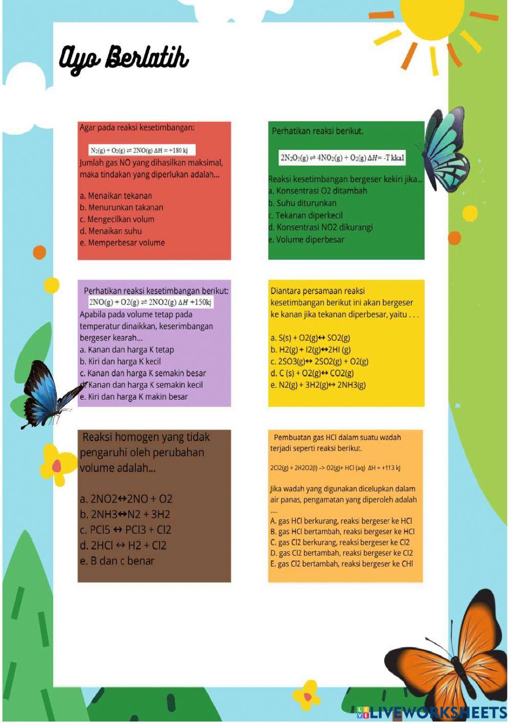 Pergeseran Keseimbangan Kimia