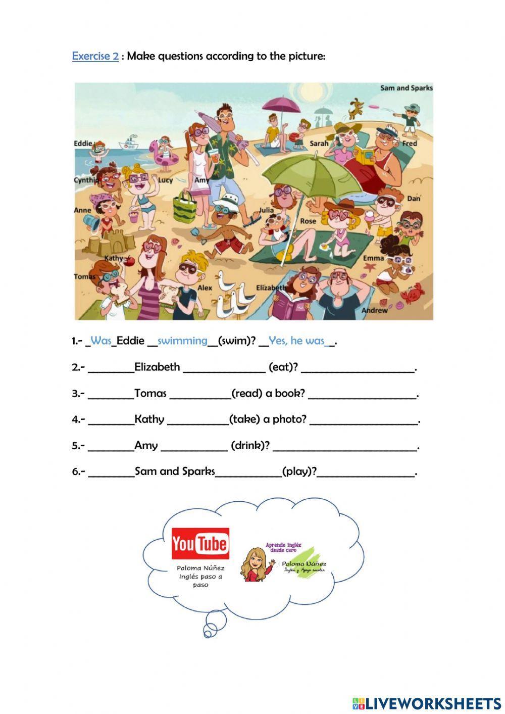 LESSON 25 - Past continuous QUESTIONS