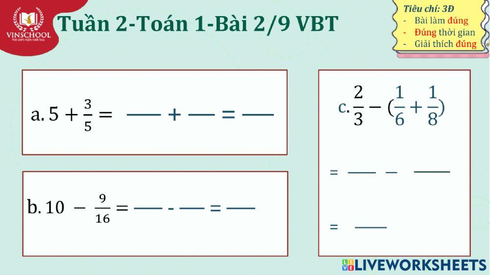 Tuần 2-Toán 1 - Bài 2